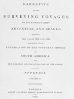 Narrative of the surveying voyages of His Majesty's ships Adventure and Beagle… title page
